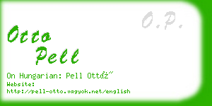 otto pell business card